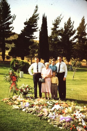 Family at my grandfather's grave